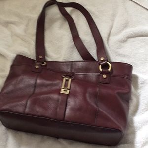 Etienne Aigner Handbag Maroon color
